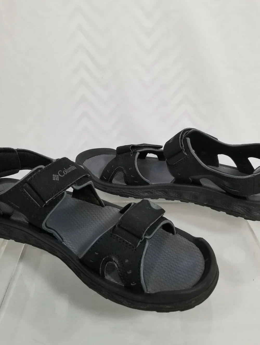 Columbia Techlite Mens Black Open Toe Sandal Size 10 Adjustable Water Sports